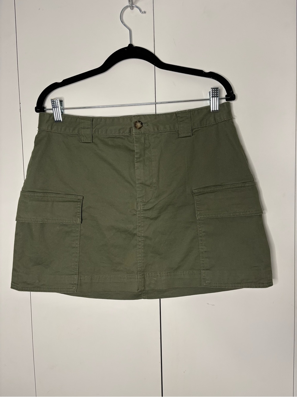 Abercrombie & Fitch A&F womens Cargo Green Mini Skirt M